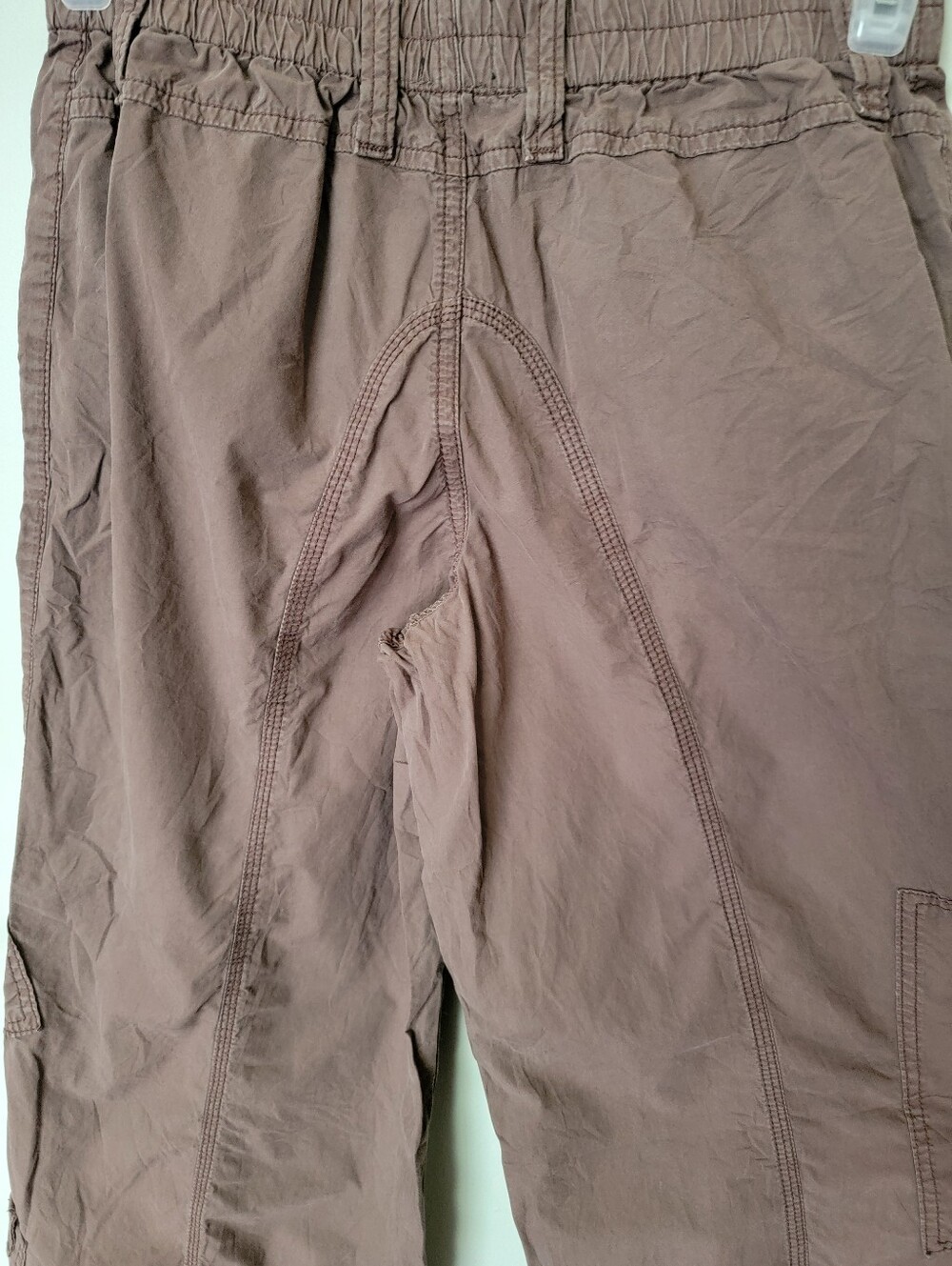 BDG Urban Outfitters Y2K Low Rise Wide Leg Brown Cargo Pants - Picture 9 of 13